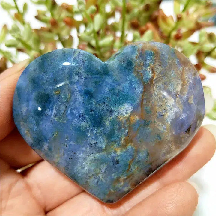 Moss Agate Heart