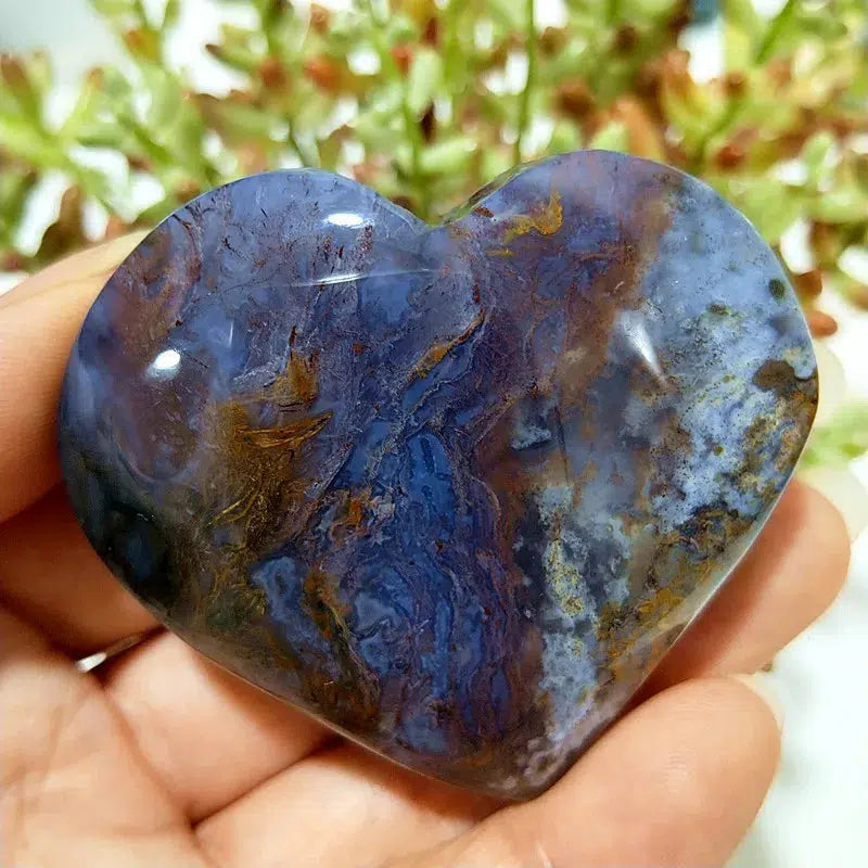 Moss Agate Heart