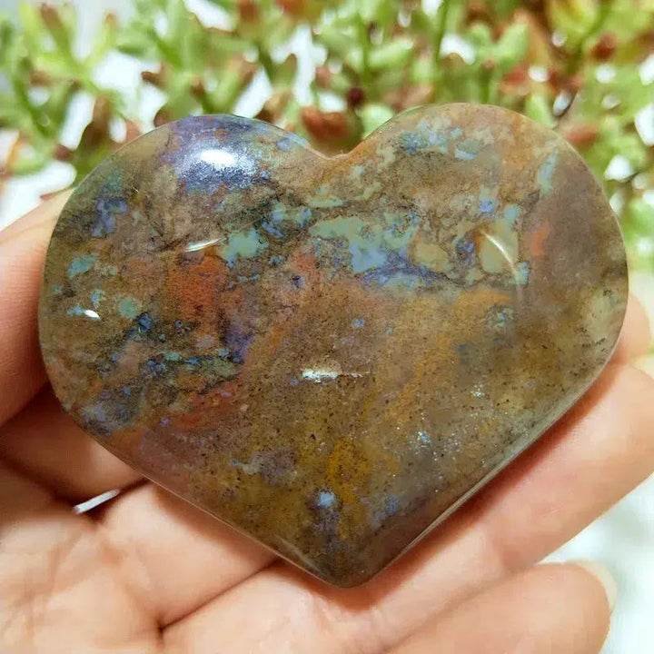 Moss Agate Heart