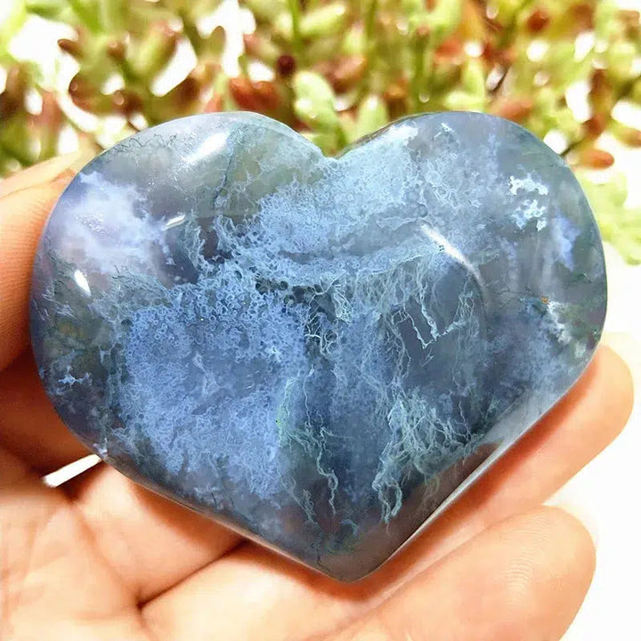 Moss Agate Heart