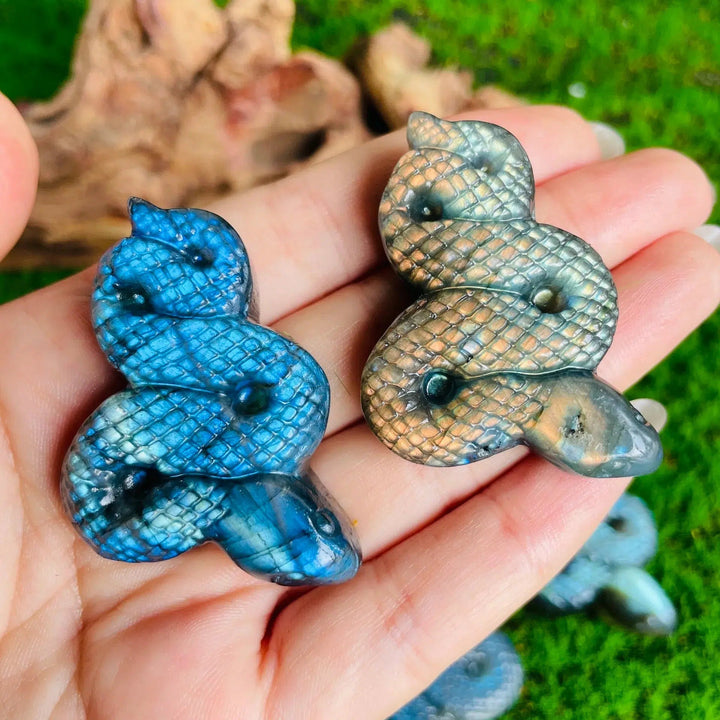 Mystical Flashy Labradorite Carvings