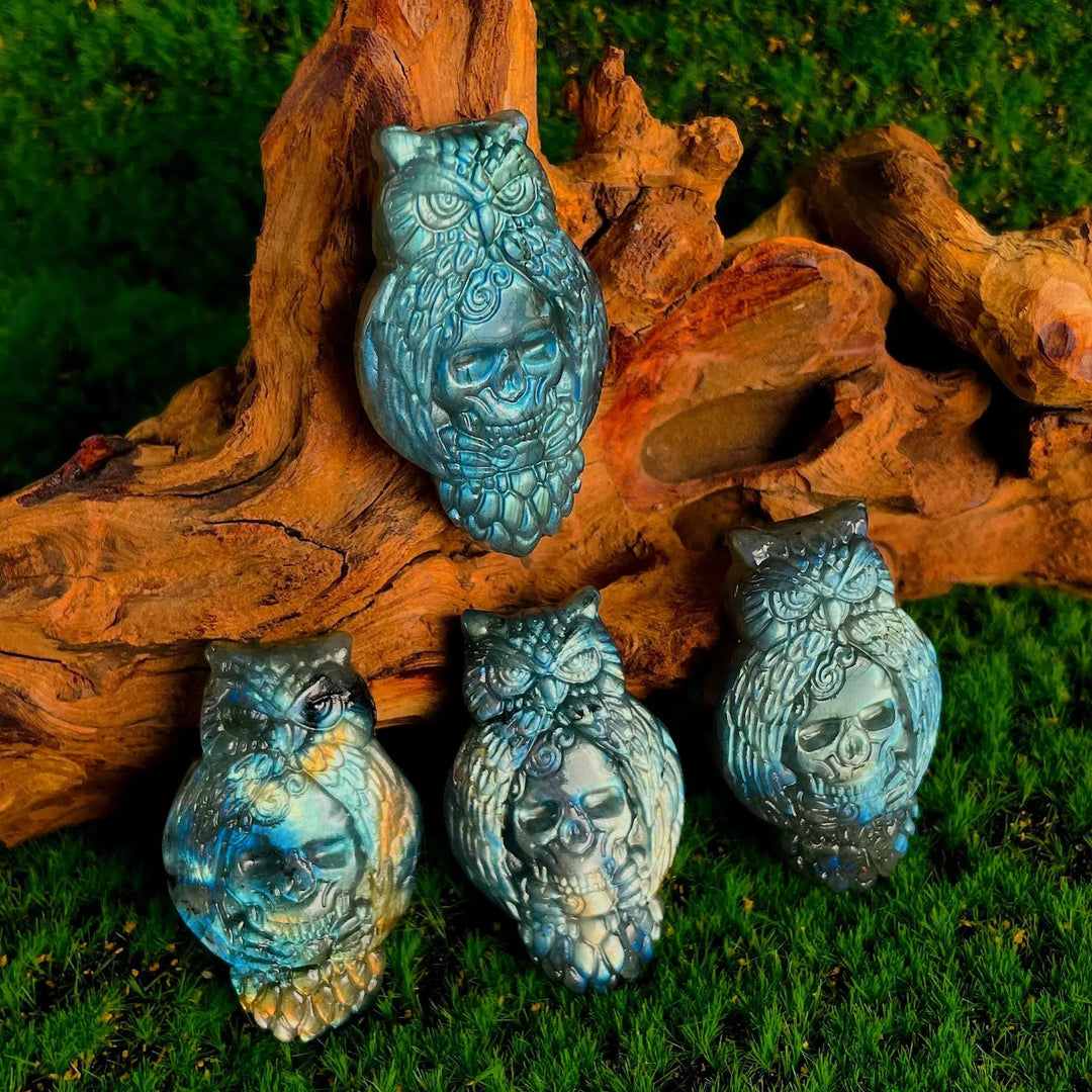 Mystical Flashy Labradorite Carvings