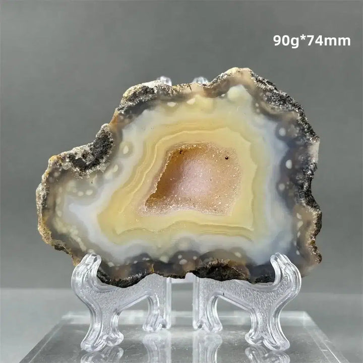 Natural Agate Geode Slice