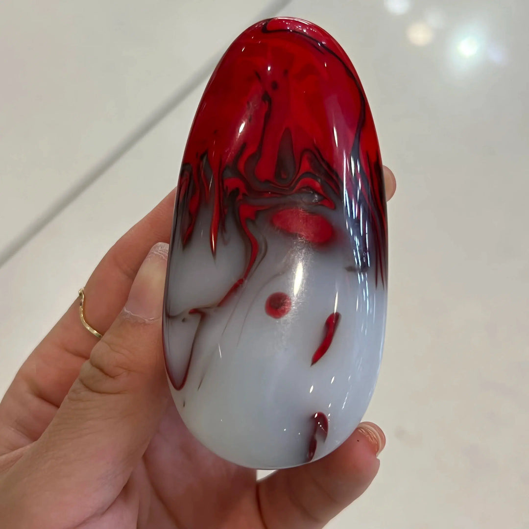 Natural Agate Palm Stone