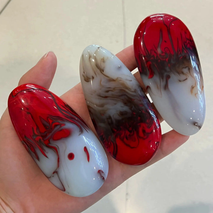 Natural Agate Palm Stone