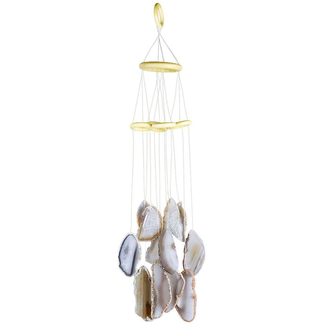 Natural Agate Slices Wind Chimes