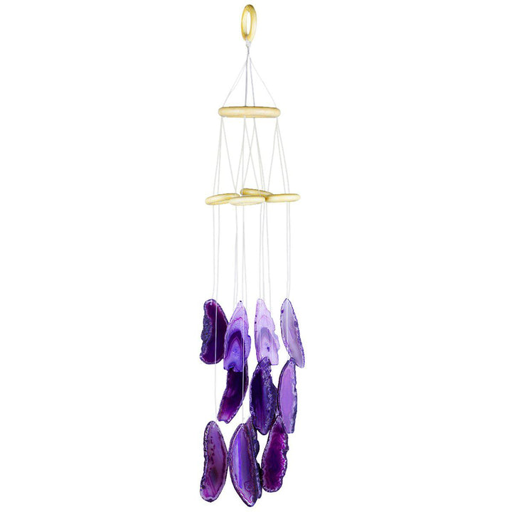 Natural Agate Slices Wind Chimes