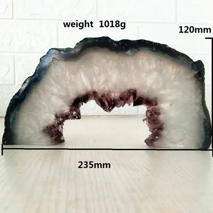 Natural Amethyst Half Portal Slab