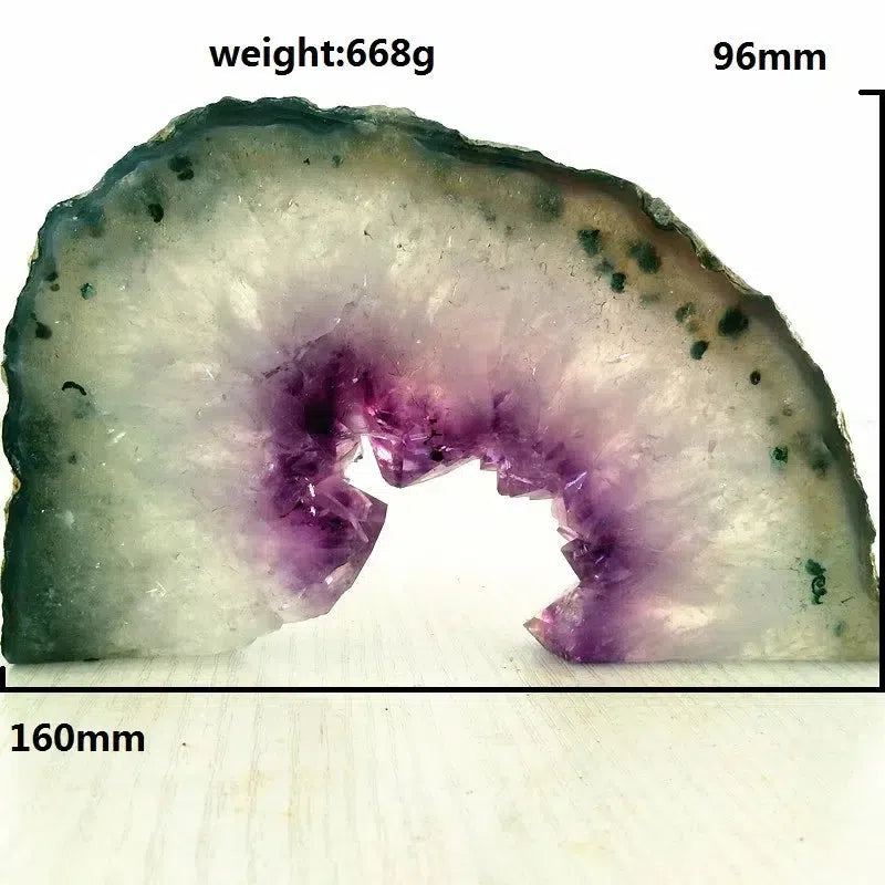 Natural Amethyst Half Portal Slab