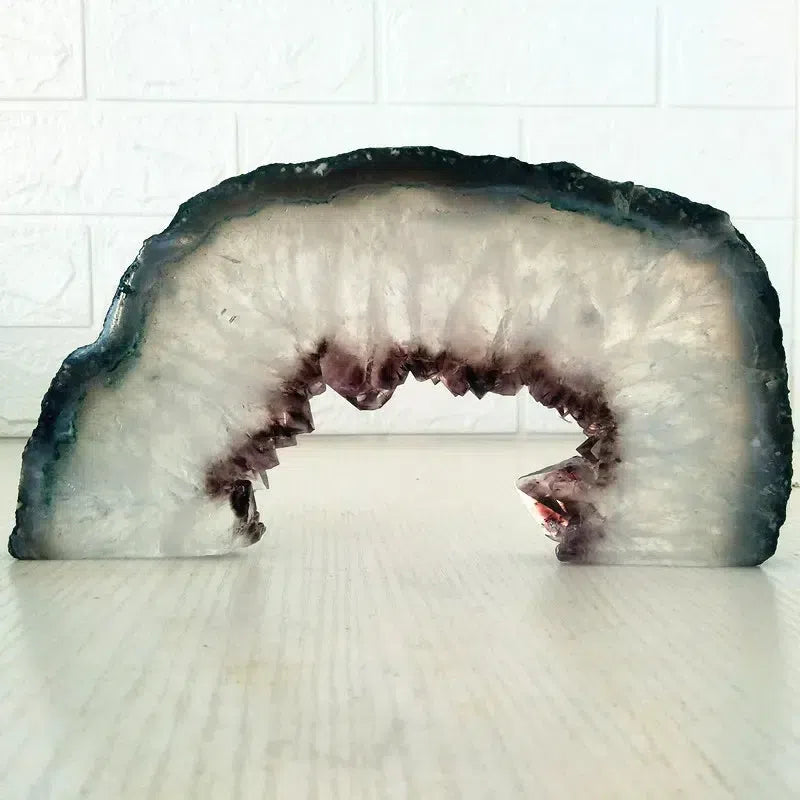 Natural Amethyst Half Portal Slab