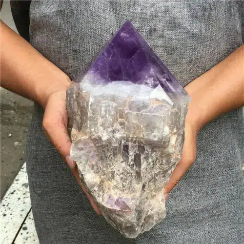 Natural Amethyst Polished Root Point