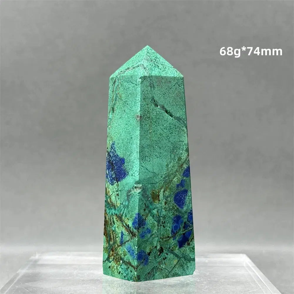 Natural Azurite Obelisk Tower