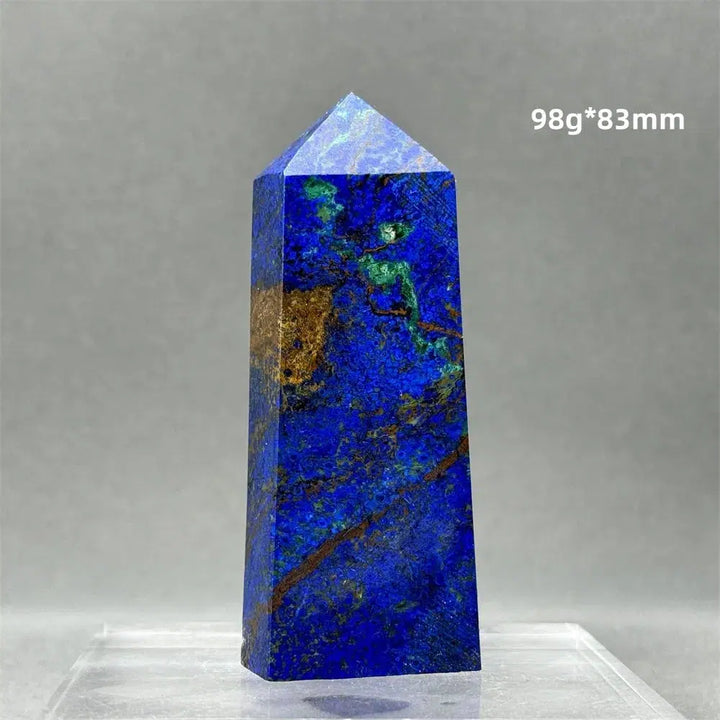 Natural Azurite Obelisk Tower