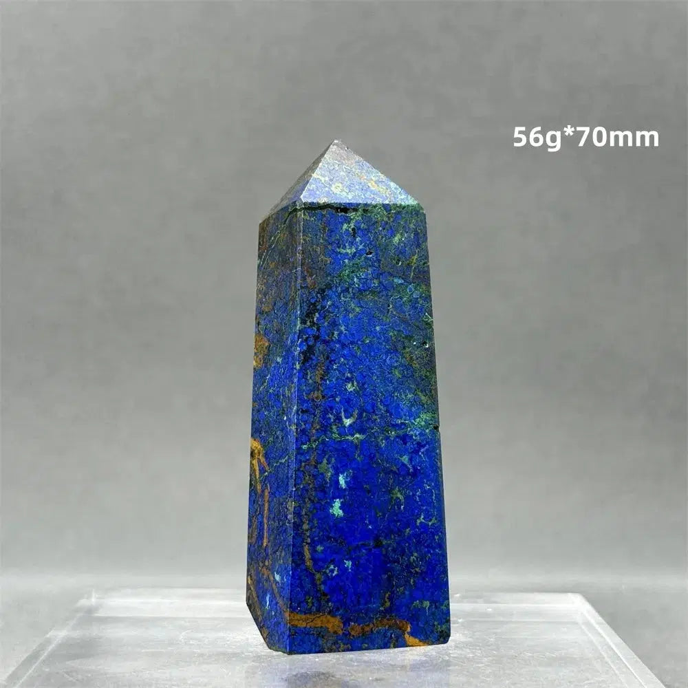 Natural Azurite Obelisk Tower