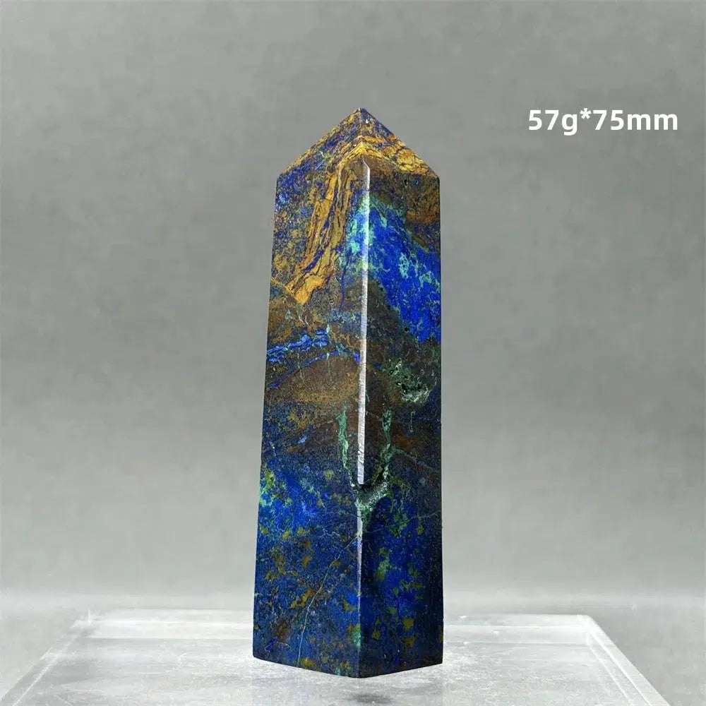 Natural Azurite Obelisk Tower