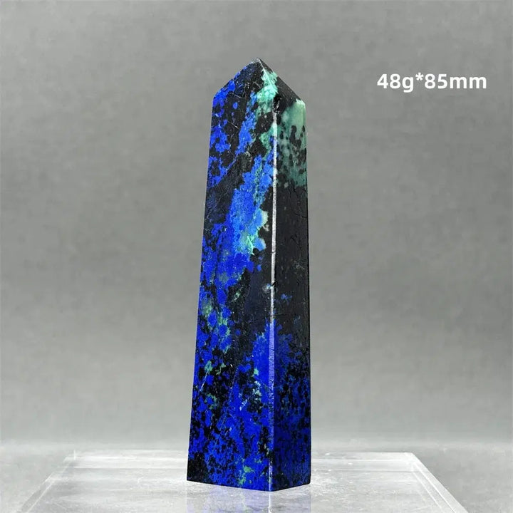 Natural Azurite Obelisk Tower