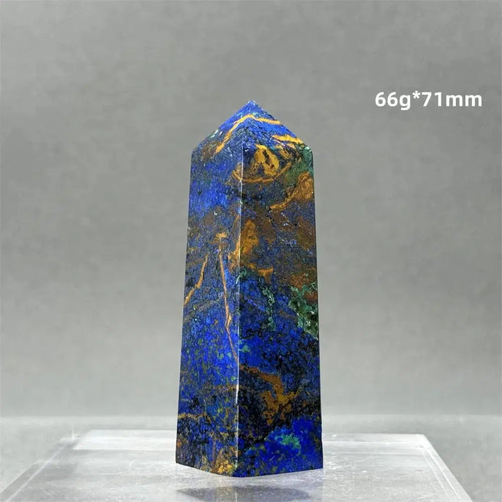 Natural Azurite Obelisk Tower