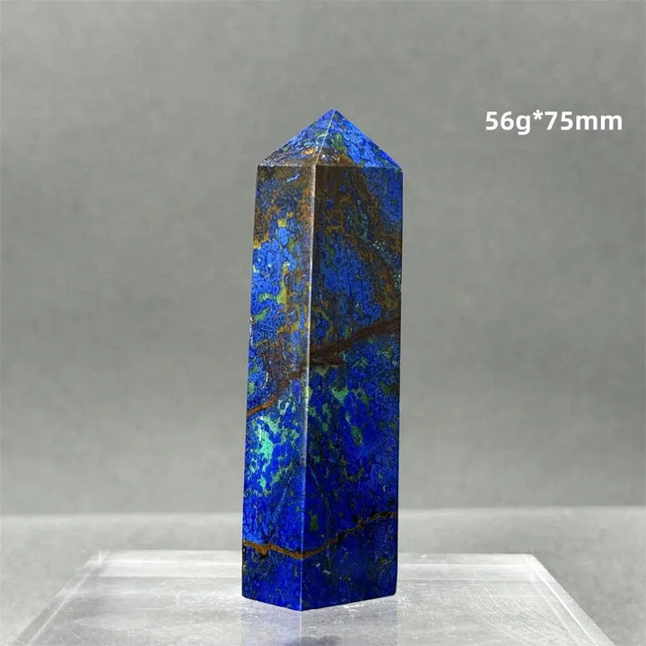 Natural Azurite Obelisk Tower