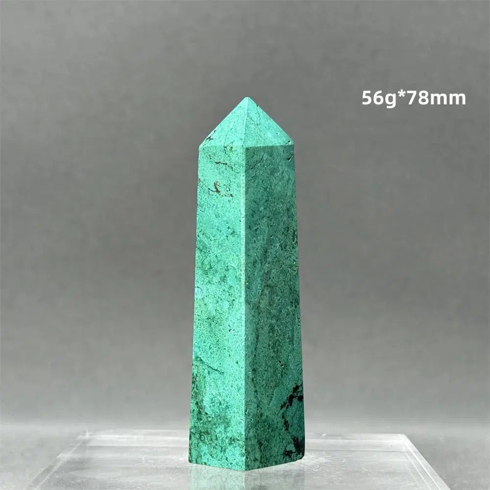 Natural Azurite Obelisk Tower