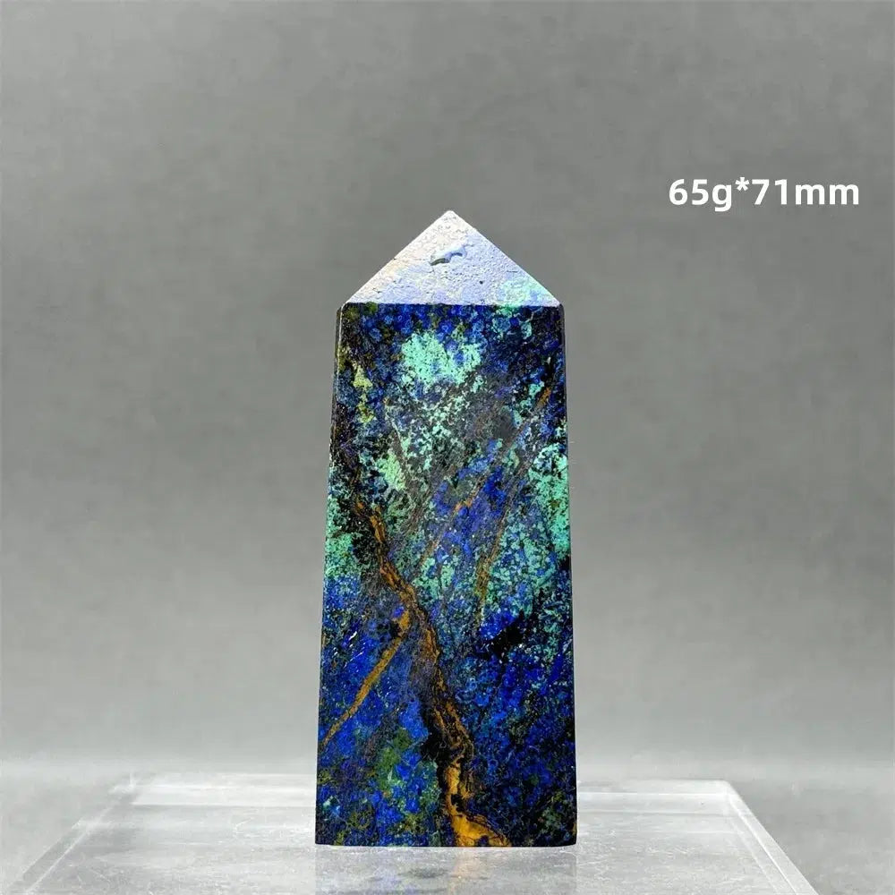 Natural Azurite Obelisk Tower