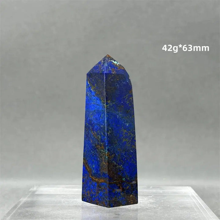 Natural Azurite Obelisk Tower