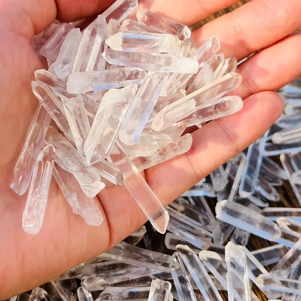 Natural Clear Quartz Small Rough Raw Crystal Points