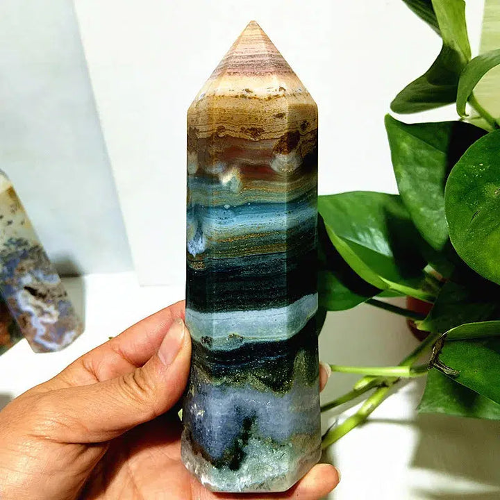 Natural Colorful Jasper Tower