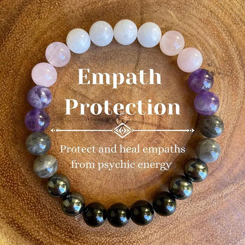 Natural Crystal Bracelet for Protection, Fertility, Self-Love, Empath Protection