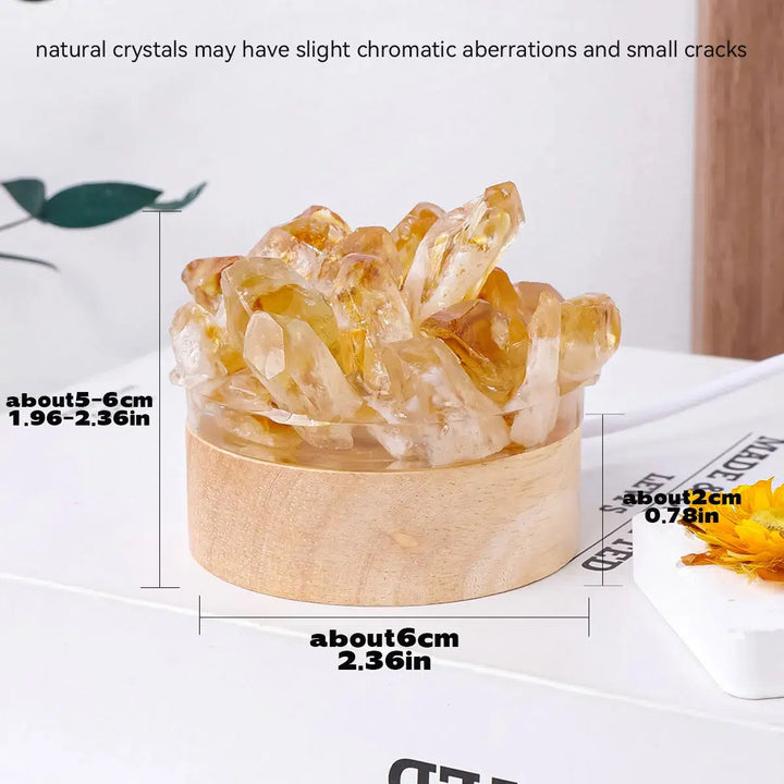 Natural Crystal Point Crystal Lamp