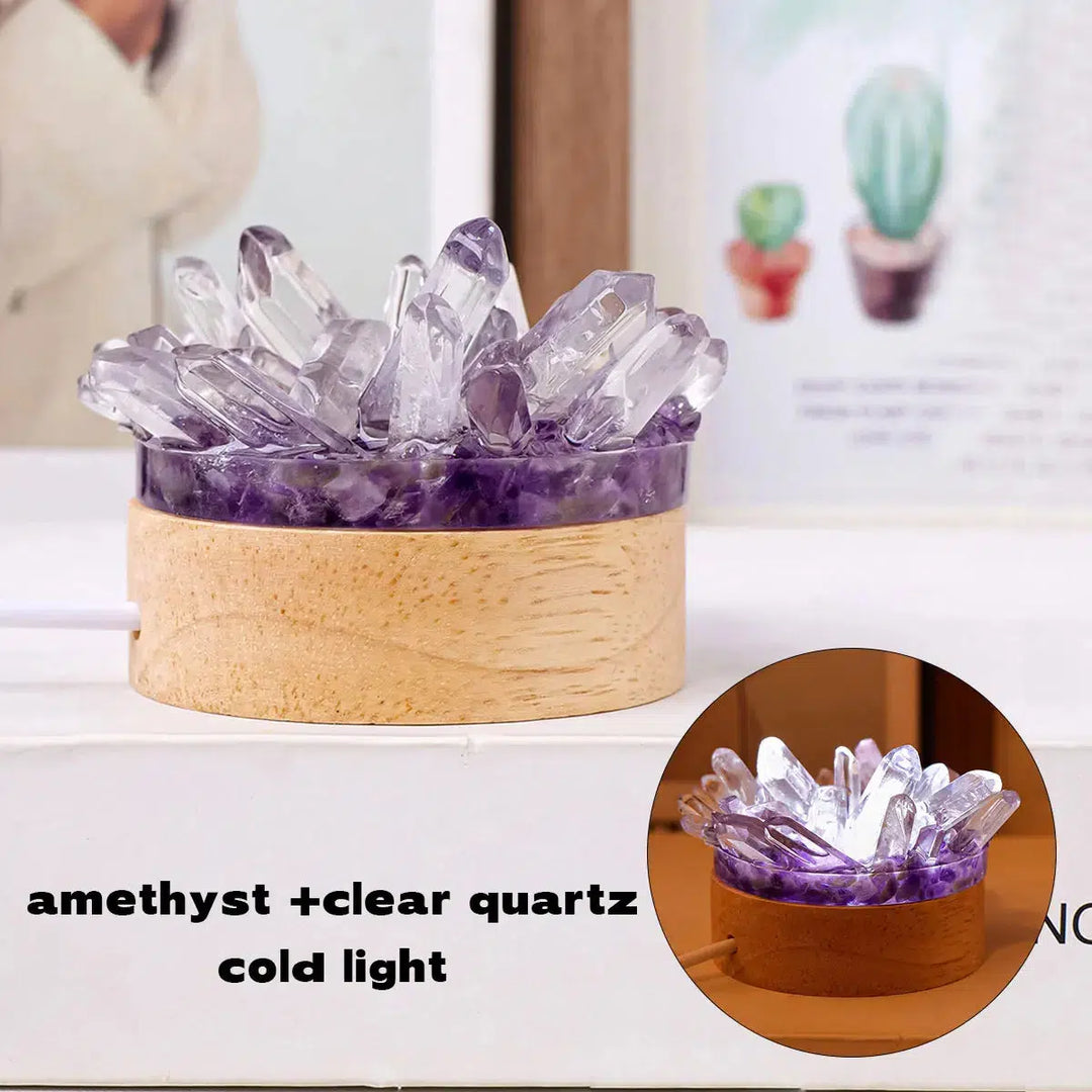 Natural Crystal Point Crystal Lamp