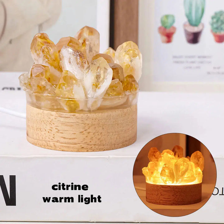 Natural Crystal Point Crystal Lamp