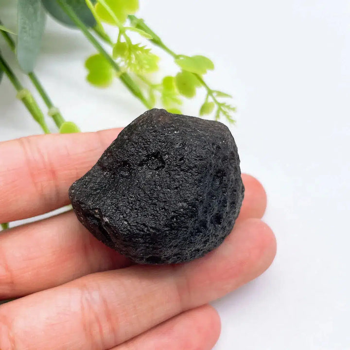 Natural Czech Black Glass Tektite Meteorite Rock