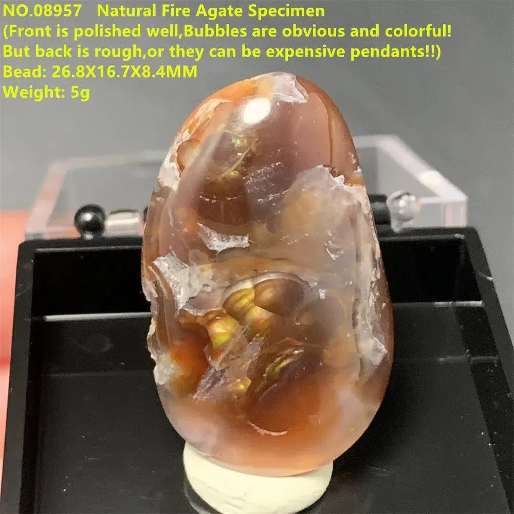 Natural Fire Agate Specimen