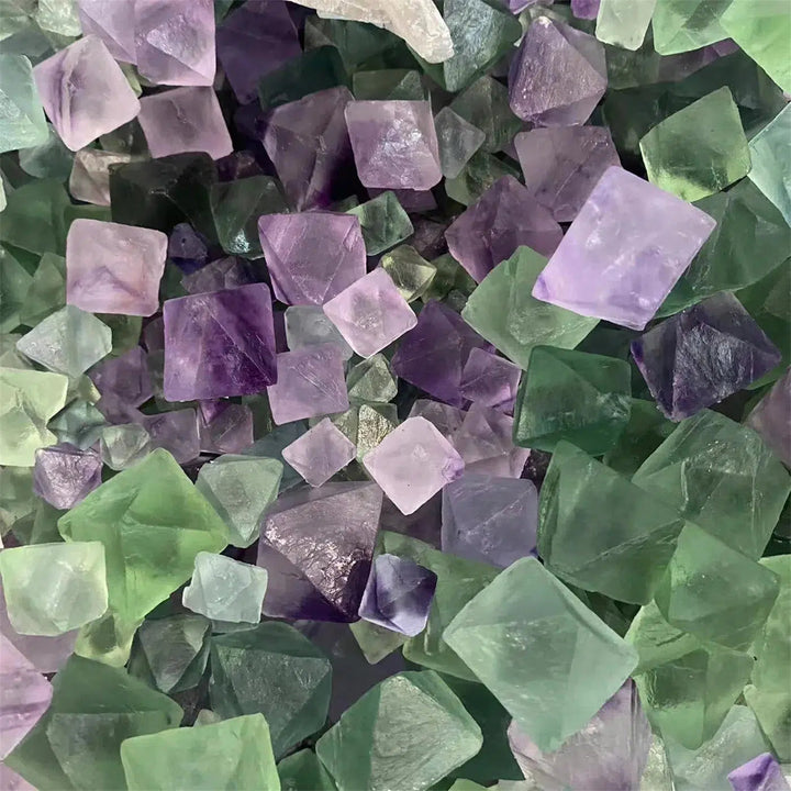 Natural Fluorite Octahedron Crystals