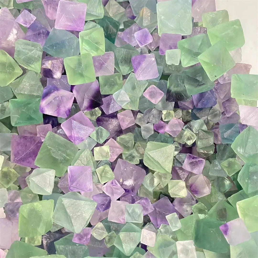 Natural Fluorite Octahedron Crystals