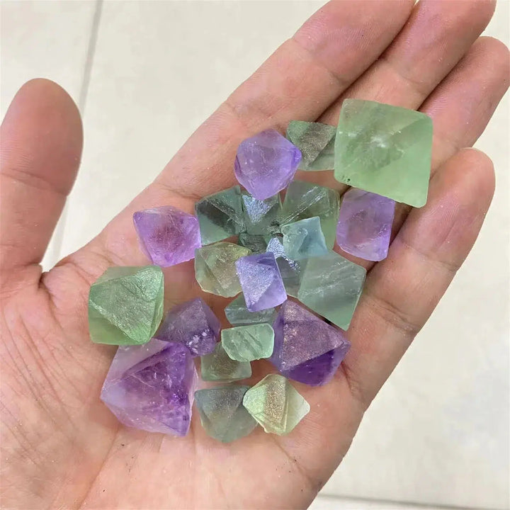 Natural Fluorite Octahedron Crystals