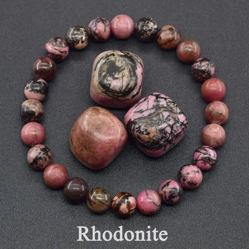 Natural Gemstone Stretch Bracelets - 37 Materials, 170mm