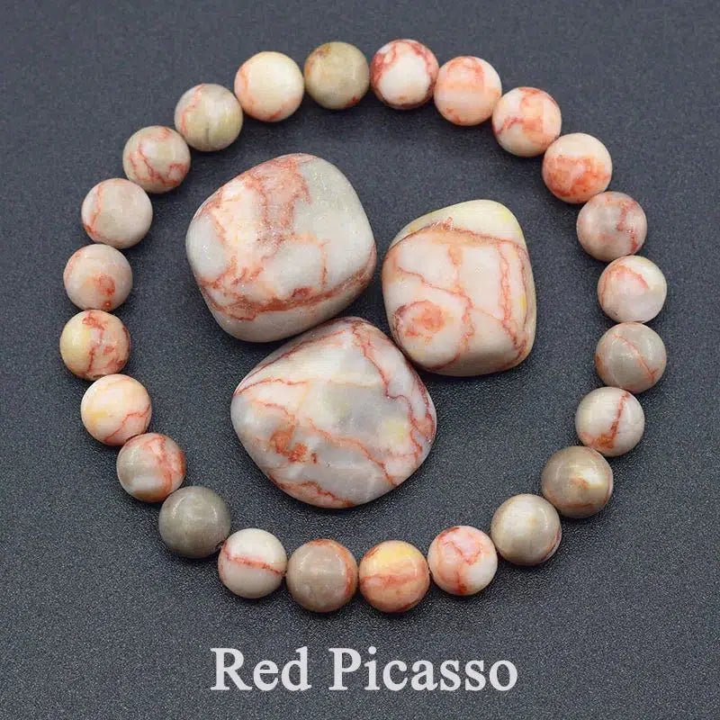 Natural Gemstone Stretch Bracelets - 37 Materials, 170mm