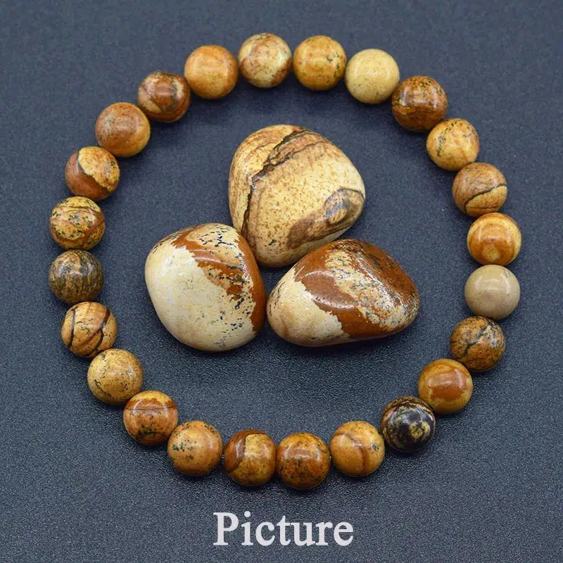 Natural Gemstone Stretch Bracelets - 37 Materials, 170mm