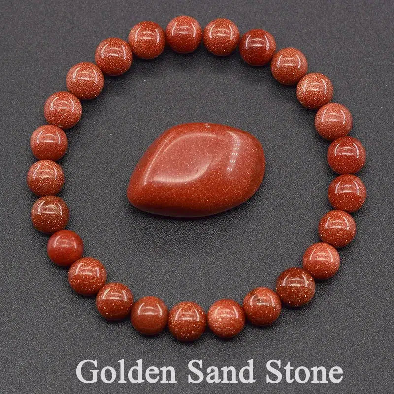 Natural Gemstone Stretch Bracelets - 37 Materials, 170mm