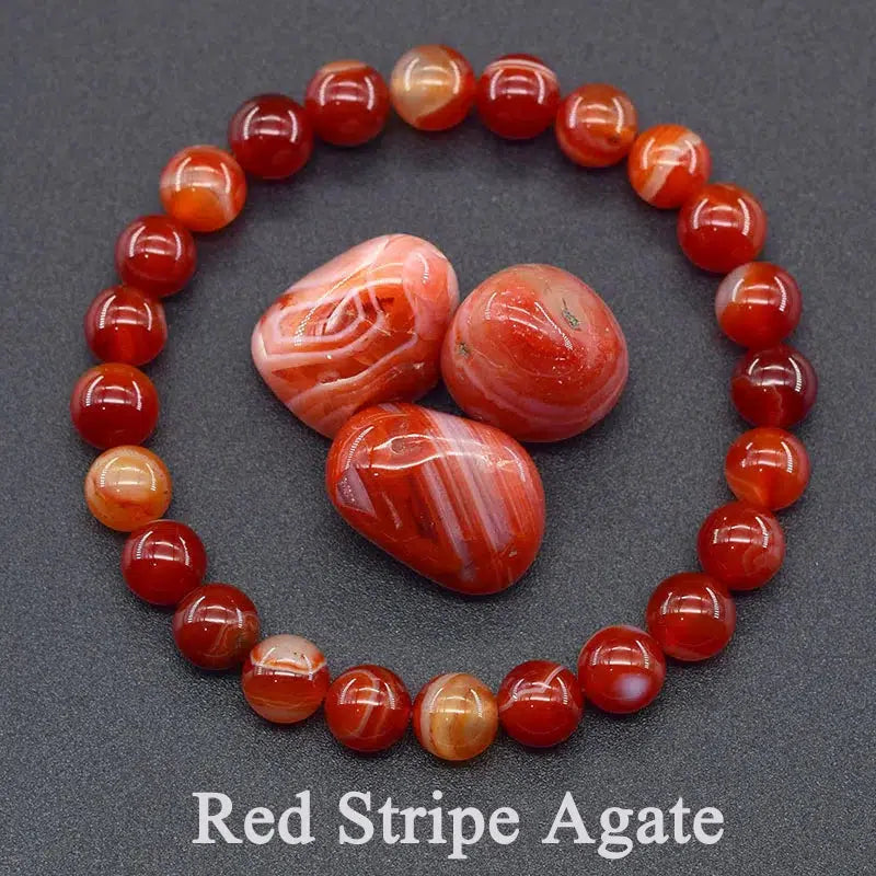 Natural Gemstone Stretch Bracelets - 37 Materials, 170mm