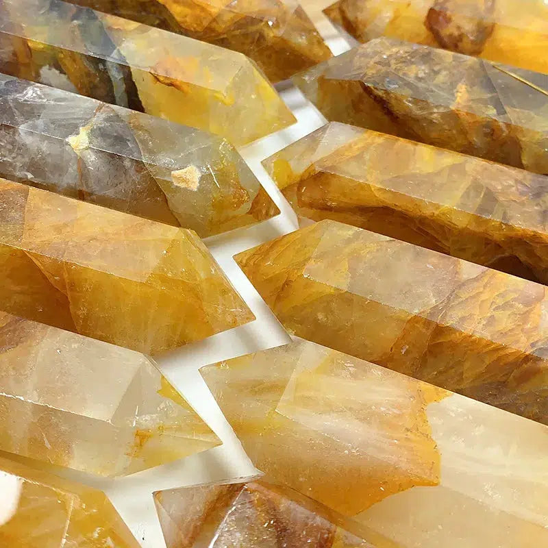 Natural Golden Healer Quartz Tower