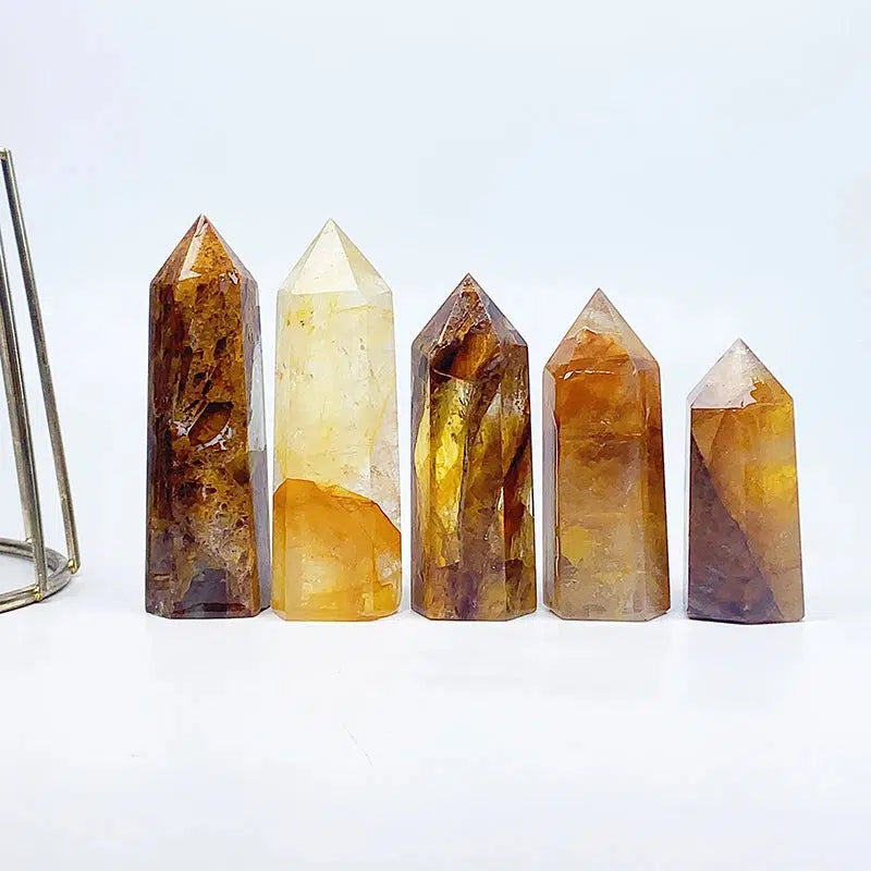 Natural Golden Healer Quartz Tower