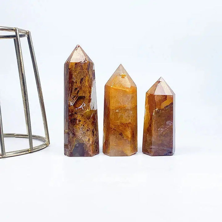 Natural Golden Healer Quartz Tower