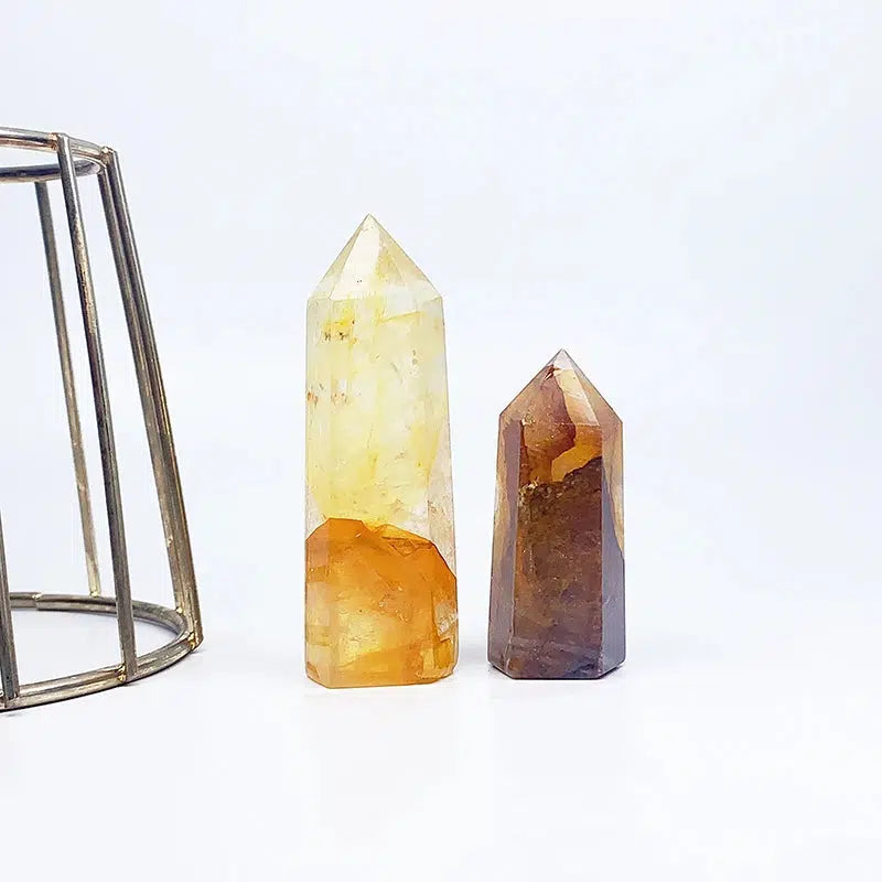 Natural Golden Healer Quartz Tower