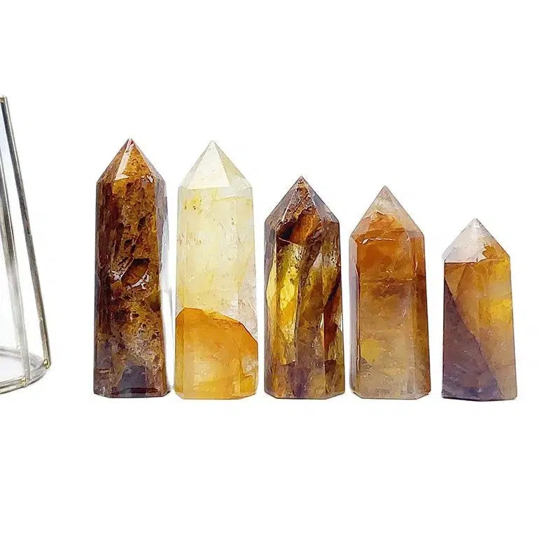 Natural Golden Healer Quartz Tower