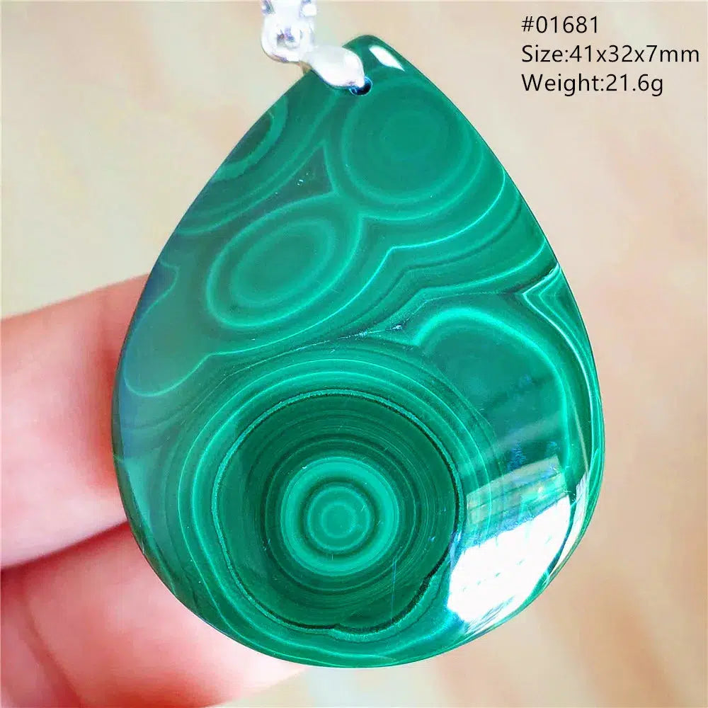 Natural Green Malachite Pendant