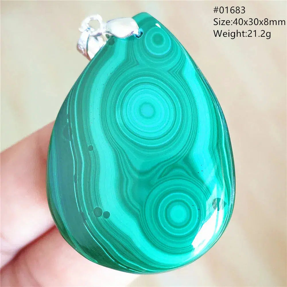 Natural Green Malachite Pendant