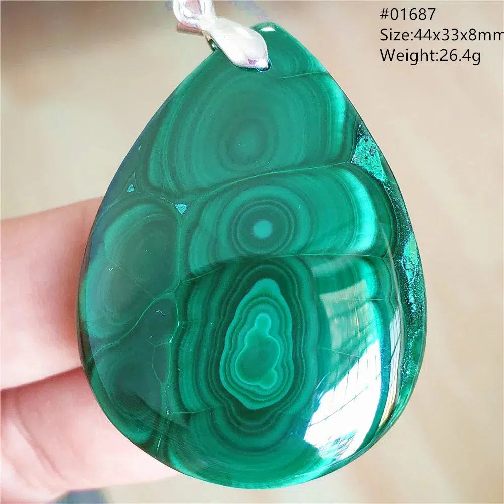 Natural Green Malachite Pendant