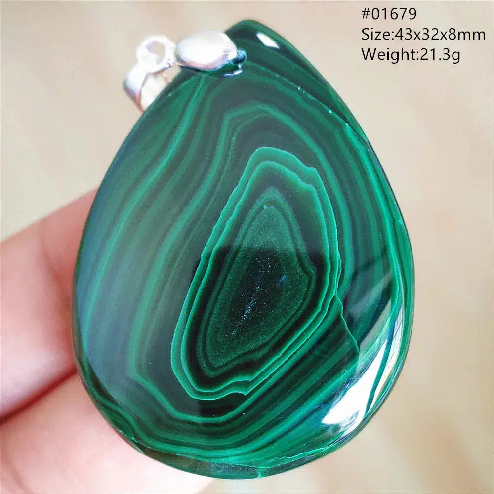 Natural Green Malachite Pendant